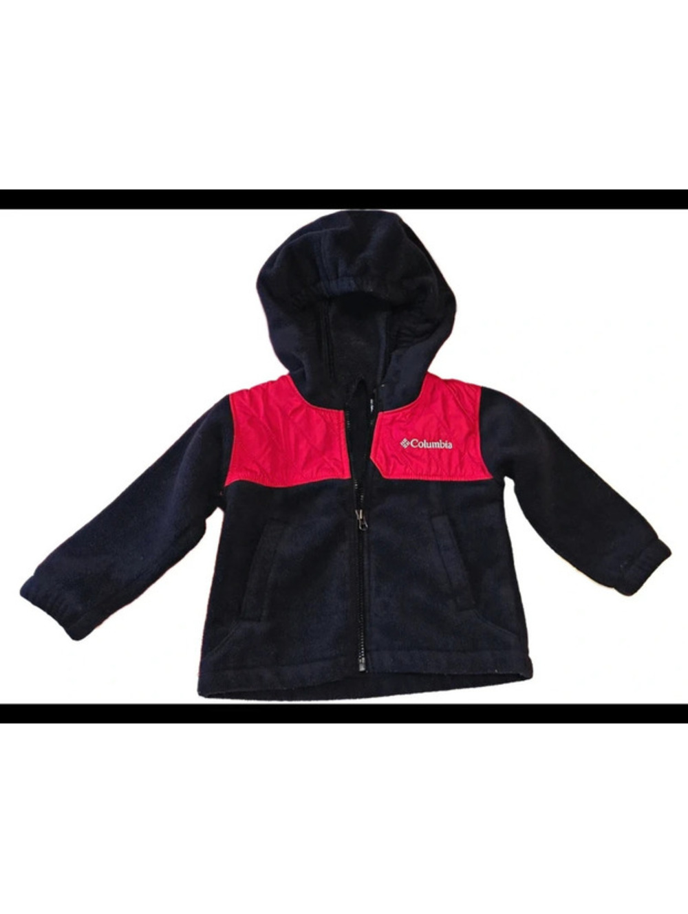 Columbia Baby Fleece Hooded Jacket Size 12 Months
